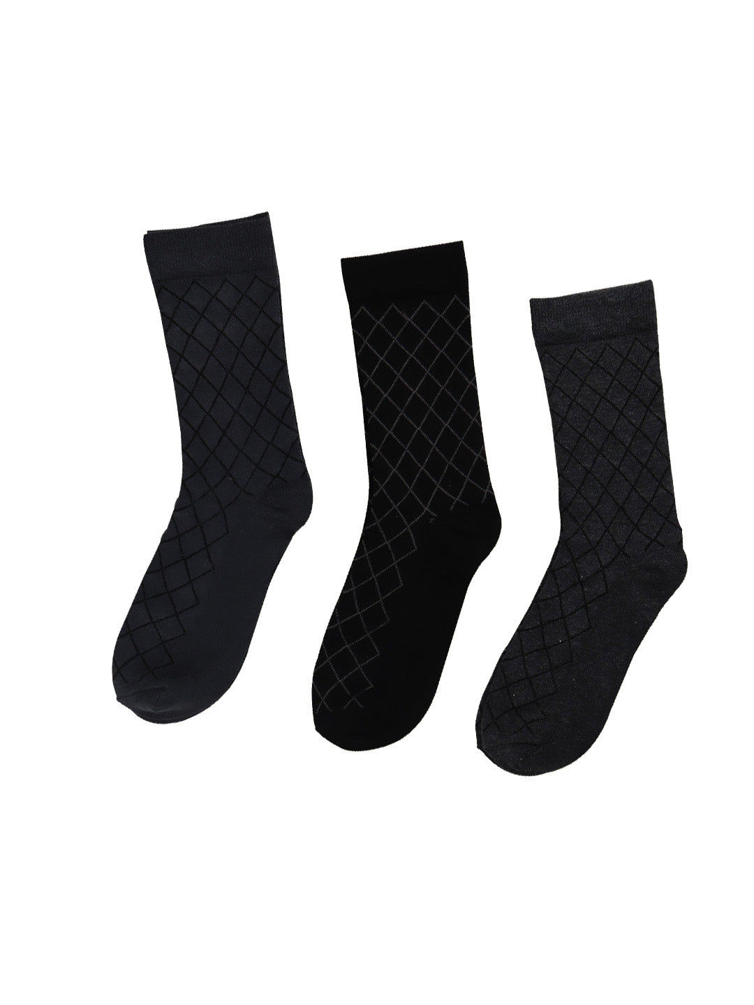 Bamboo Assorted Formal Full Length Diamond Designed Socks FFD5