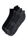 Bamboo Sports Low Socks Black & Charcoal SLD2