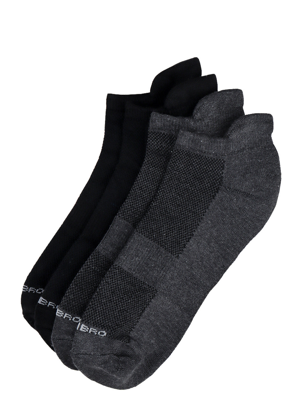 Bamboo Sports Low Socks Black & Charcoal SLD2