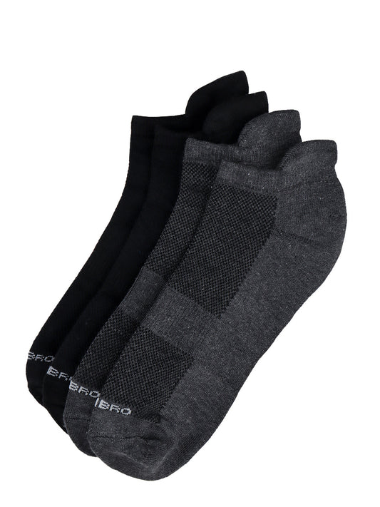 Bamboo Sports Low Socks Black & Charcoal SLD2