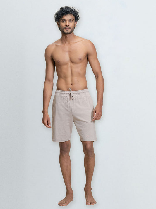 Men's Combed Cotton Expert Shorts Beige