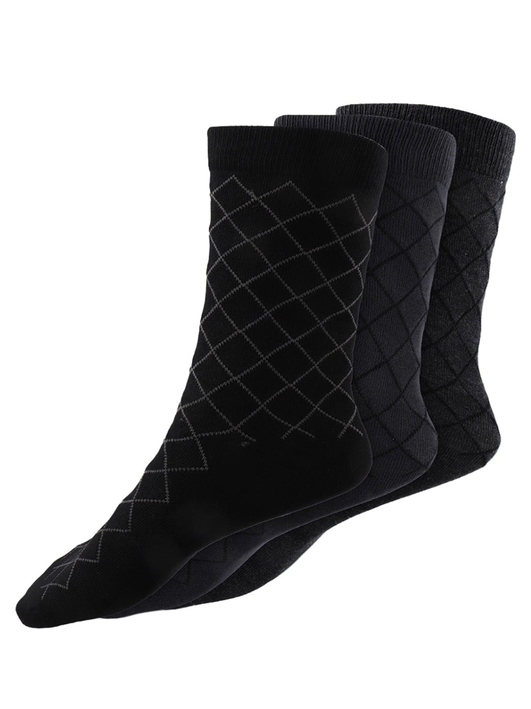 Bamboo Assorted Formal Full Length Diamond Designed Socks FFD5