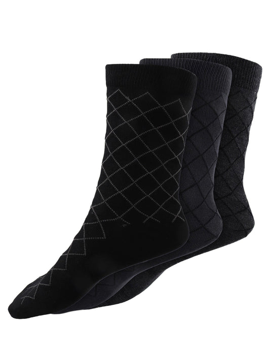 Bamboo Assorted Formal Full Length Diamond Designed Socks FFD5
