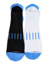 Bamboo Sports Low Show Socks Black & White SLD1