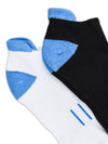 Bamboo Sports Low Show Socks Black & White SLD1