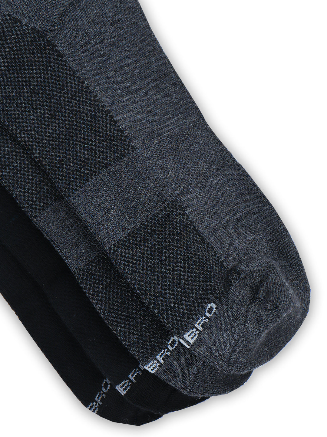Bamboo Sports Low Socks Black & Charcoal SLD2