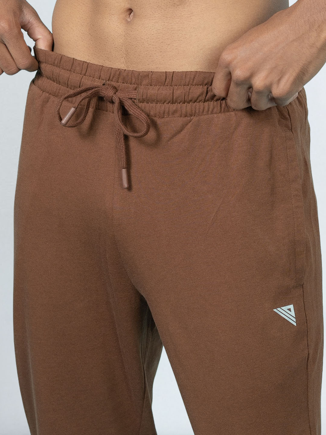 Men's Cotton Rich Slim Fit Track Brown