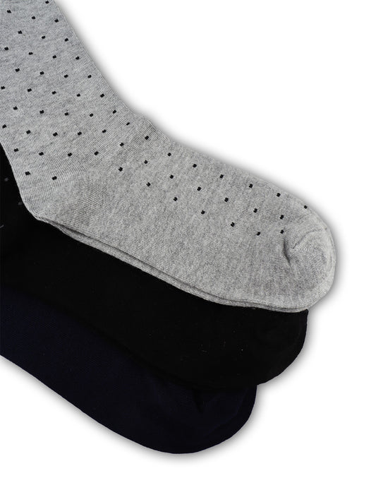 Bamboo Assorted Formal Full Length Polka Dot Designed Socks FFD2