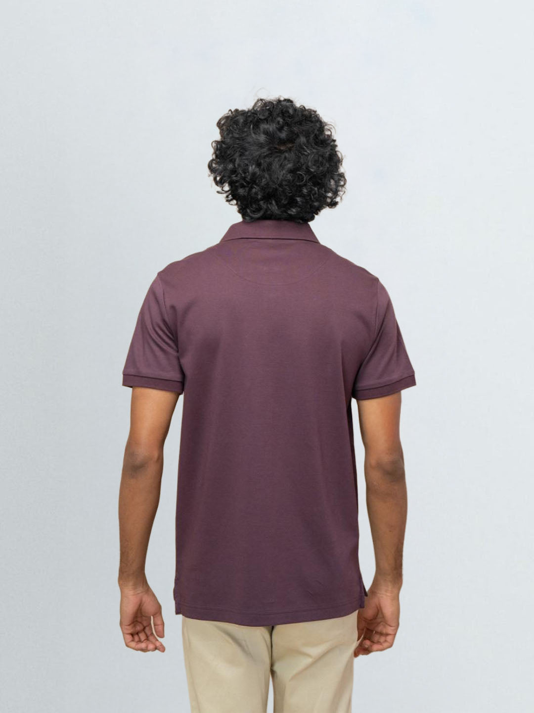 Men's Extra Long Staple Cotton Polo Grape
