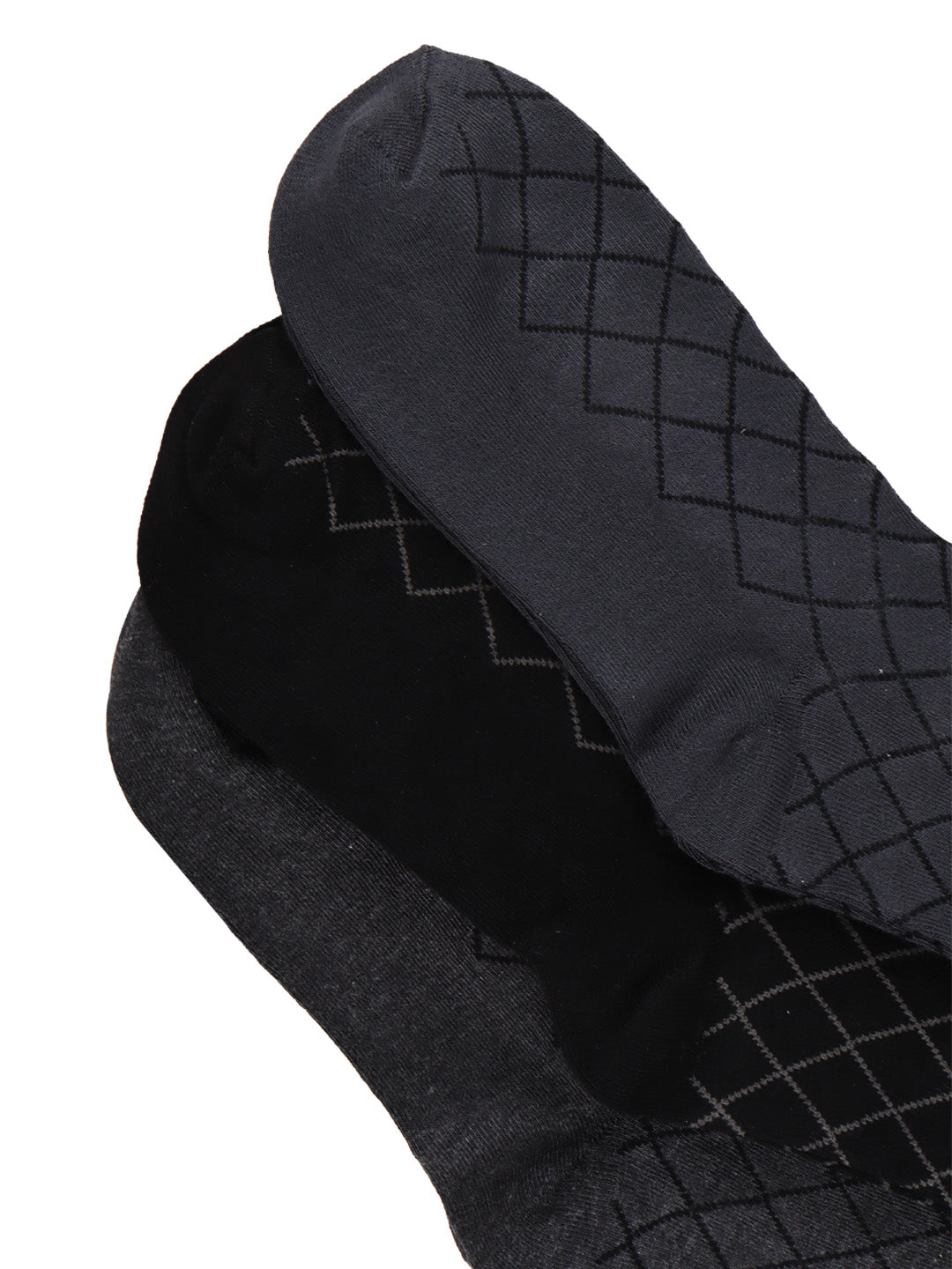 Bamboo Assorted Formal Full Length Diamond Designed Socks FFD5