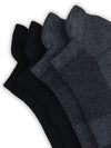 Bamboo Sports Low Socks Black & Charcoal SLD2