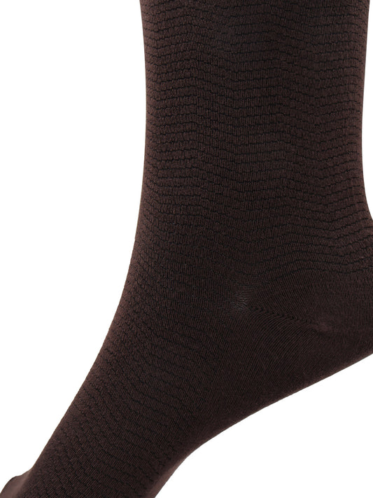Bamboo Assorted Formal Full Length Stripes Designed Socks FFD4