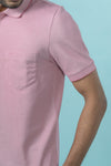 Mens Expert Polo Tshirt with Pocket Heather Rose EP44