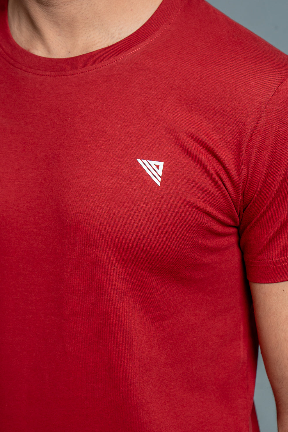 Men 100% Cotton Smart Fit Expert Tee Maroon ET6