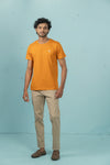 Men 100% Cotton Smart Fit Expert Tee Mustard ET27