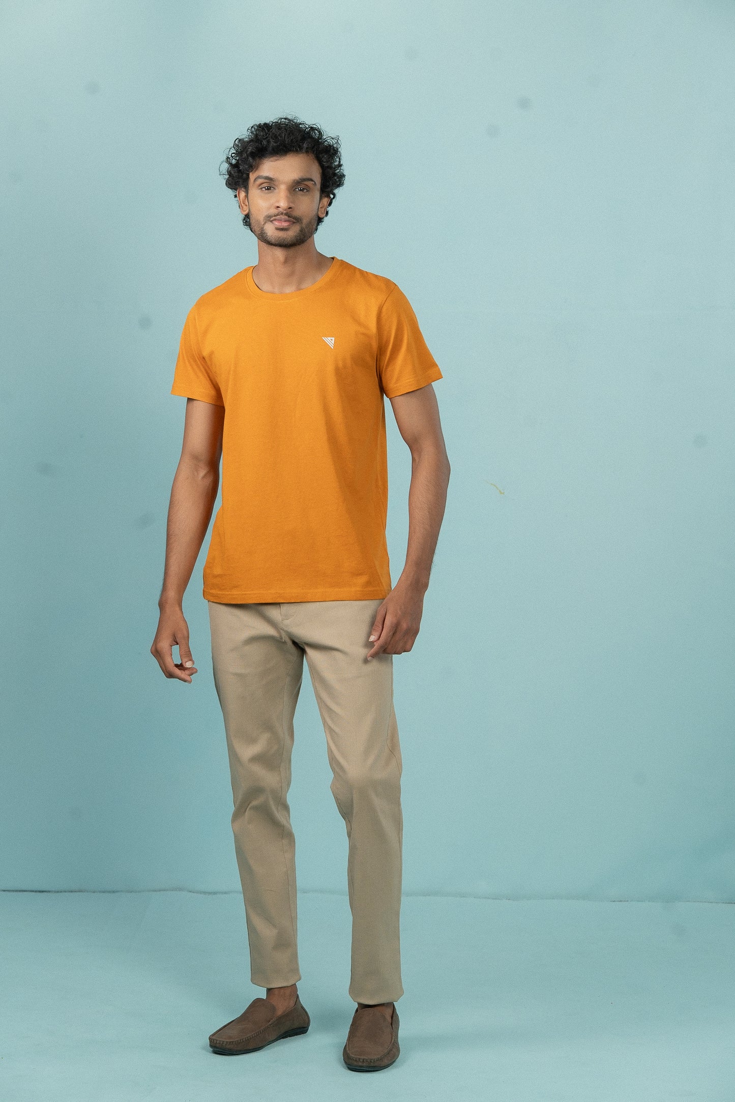 Men 100% Cotton Smart Fit Expert Tee Mustard ET27