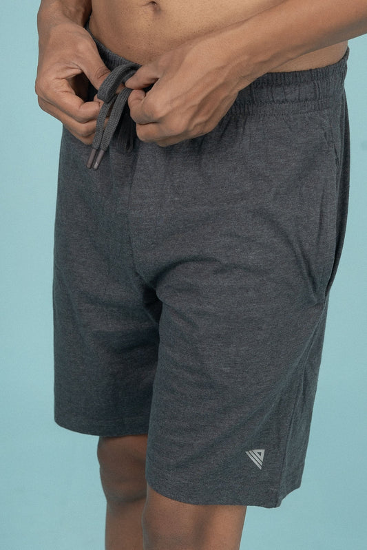Men Combed Cotton Rich Expert Shorts Charcoal ES8