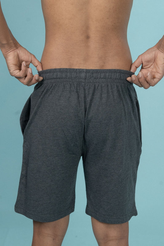 Men Combed Cotton Rich Expert Shorts Charcoal ES8
