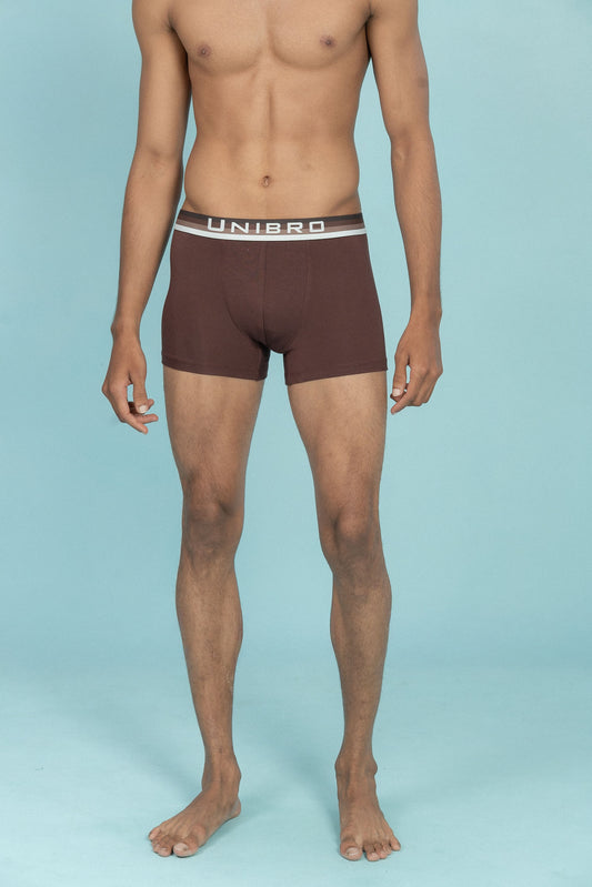 Men TENCEL™ Modal Micro Elastane Stretch Trunk Coffee Brown