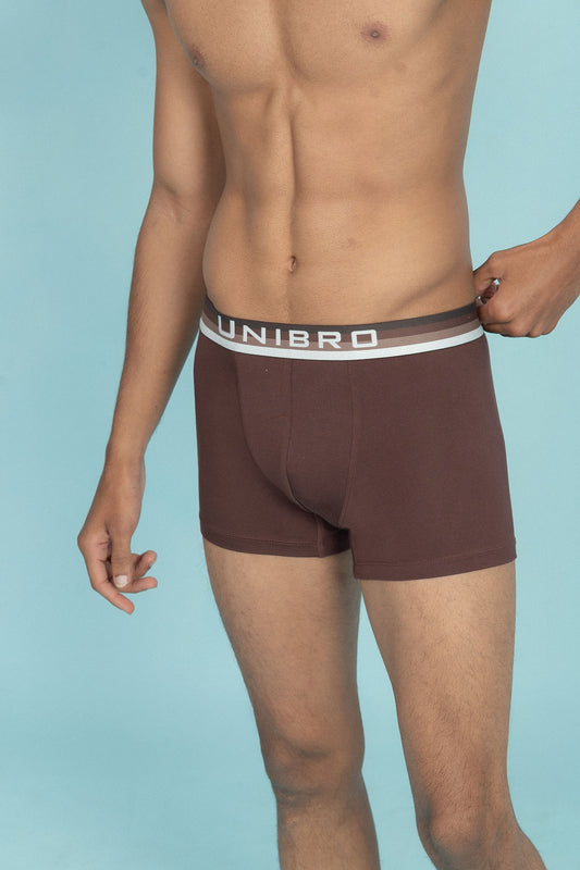 Men TENCEL™ Modal Micro Elastane Stretch Trunk Coffee Brown