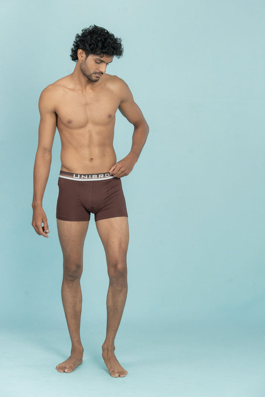 Men TENCEL™ Modal Micro Elastane Stretch Trunk Coffee Brown