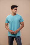 Men 100% Cotton Smart Fit Expert Tee Auqa ET26