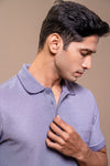 Men Expert Polo Tshirt with Pocket Violet EP42