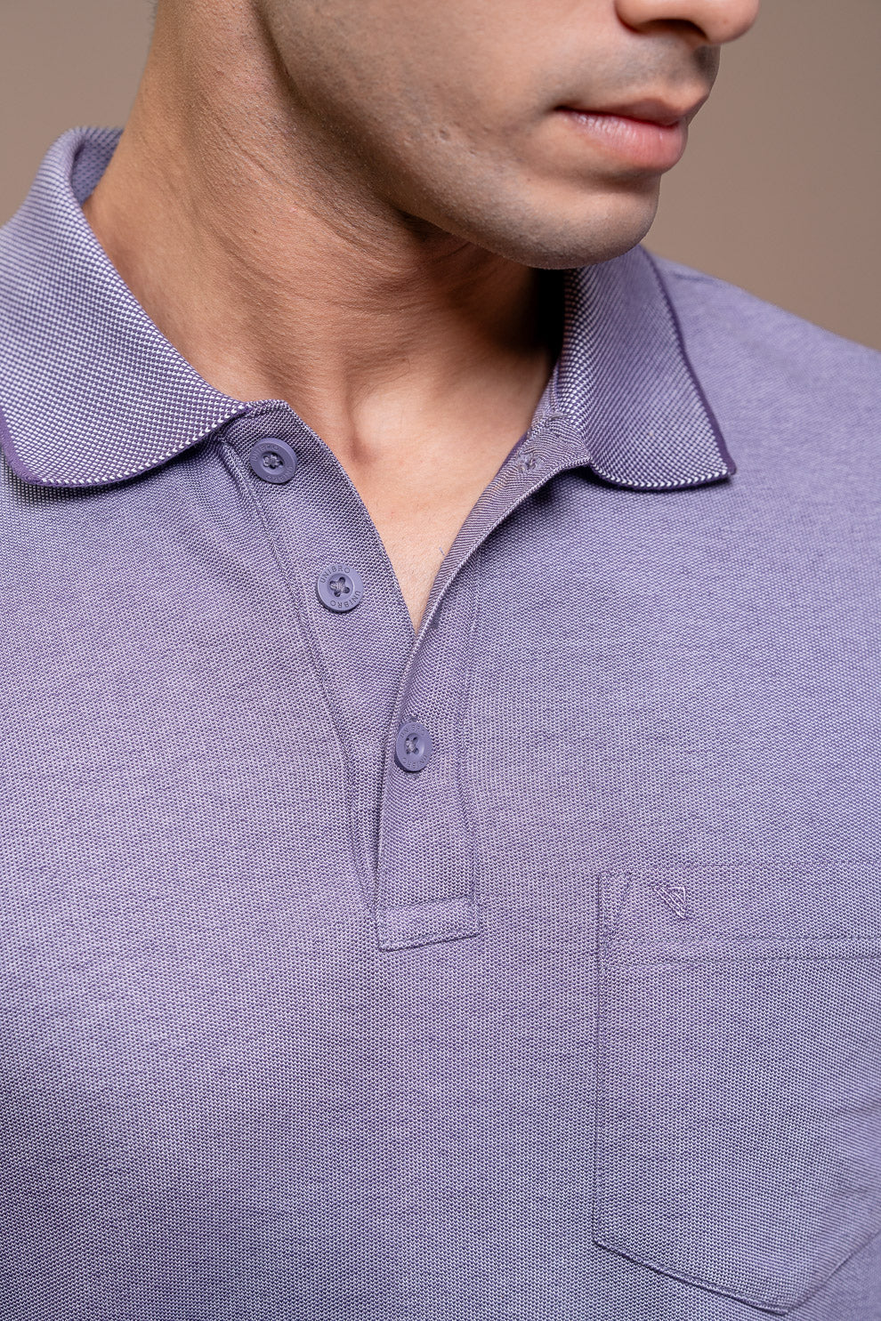 Men Expert Polo Tshirt with Pocket Violet EP42