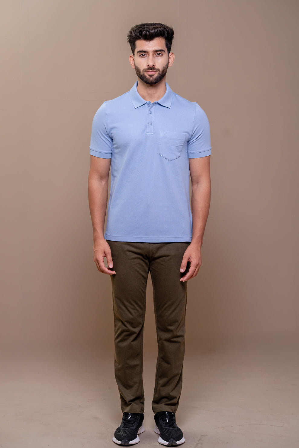 Men Expert Polo Tshirt with Pocket Blue EP34