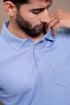 Men Expert Polo Tshirt with Pocket Blue EP34