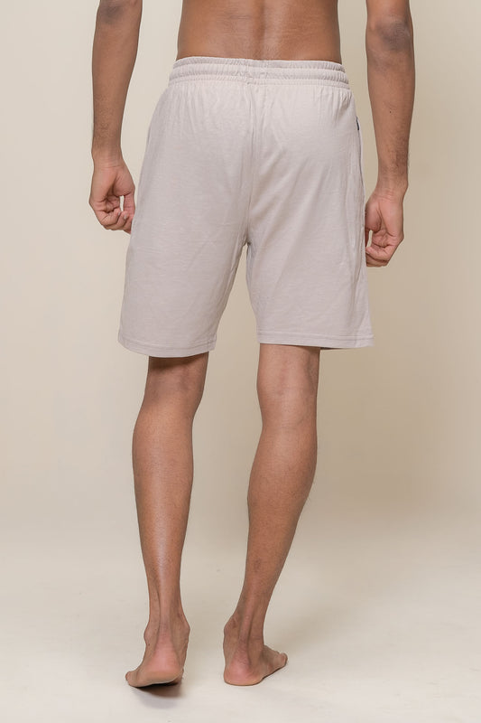 Men Combed Cotton Rich Expert Shorts Beige ES6