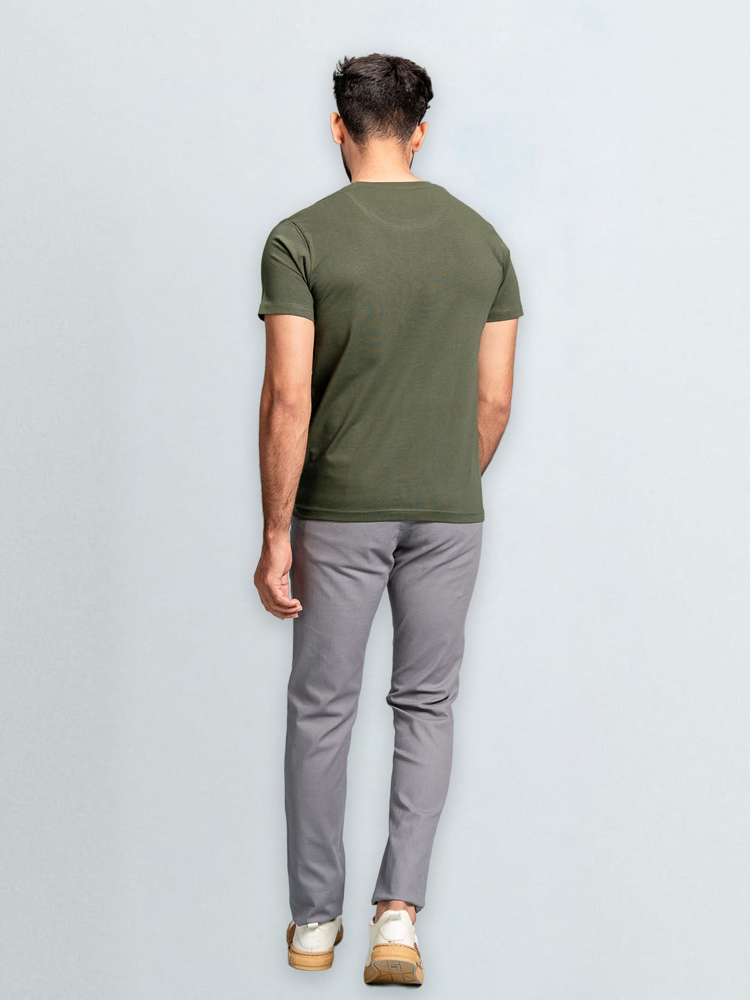 Men's 100% Cotton Crew Neck Hunter Green