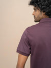 Men Extra Long Staple Cotton Smart Fit Apex Polo T-Shirt Grape AX8