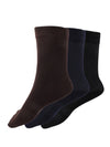 Bamboo Assorted Formal Full Length Stripes Designed Socks FFD4