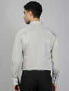 Men Stretch Cotton Shirt Silver FS33
