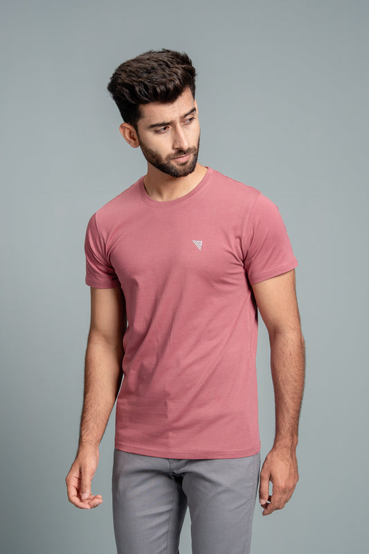 Men 100% Cotton Smart Fit Expert Tee Rouge ET23