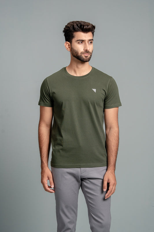 Crew Neck Tee Hunter Green