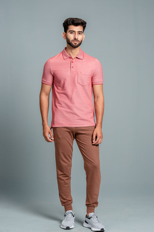 Men Expert Polo Tshirt with Pocket Red EP4
