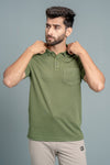 Men Expert Polo Tshirt with Pocket Green EP38