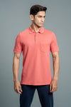 Men Expert Polo Tshirt with Pocket Red EP21