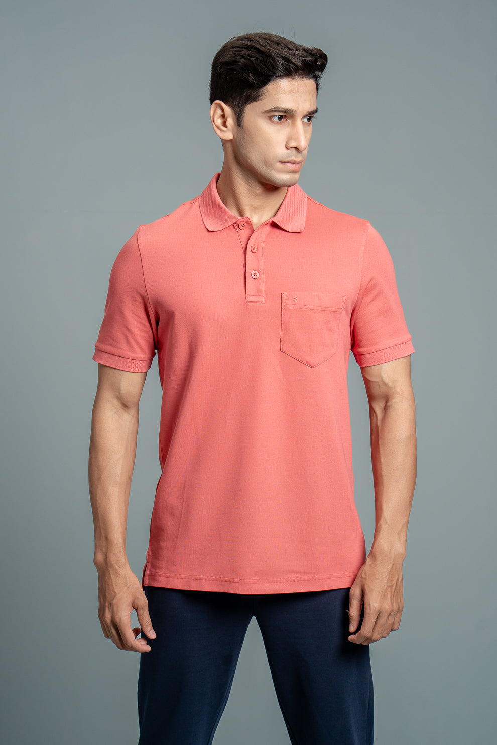 Men Expert Polo Tshirt with Pocket Red EP21