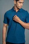 Men Expert Polo Tshirt with Pocket Blue EPD17