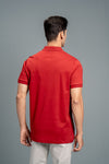 Men Extra Long Staple Cotton Smart Fit Apex Polo T-Shirt Red AX15
