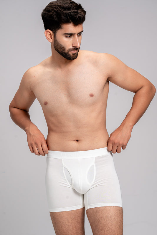 Men TENCEL™ Air Modal Fiber White Boxer Brief