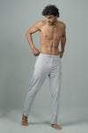 Men Combed Cotton Rich Agile Track Pant with Zipper Pockets Grey Melange AGT1