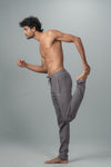 Combed Cotton Side Sew Panel Smart Fit Zipper Pocket Track Pant Dark Grey ETK5