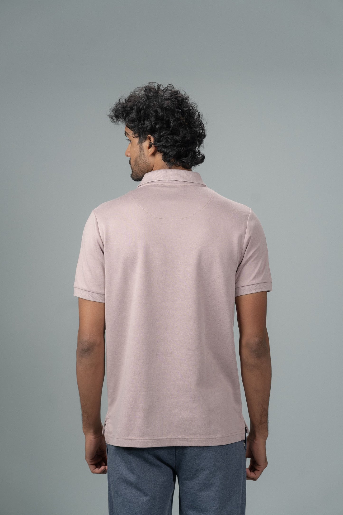 Men Expert Polo Tshirt with Pocket Silver Berry EP24