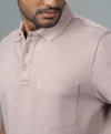 Men Expert Polo Tshirt with Pocket Silver Berry EP24