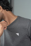 Men 100% Cotton Smart Fit Expert Tee Charcoal ET28