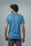 Men 100% Cotton Smart Fit Expert Tee Petrol Blue ET3